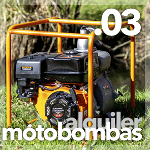 Alquiler de motobombas e hidrolimpiadoras y maquinaria para la agricultura y las viñas en Aranda de Duero, Burgos.