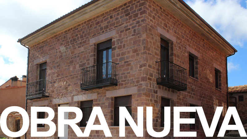 Obra nueva. Casas de Piedra, Chalets, Adosados, Unifamiliares, Construccion de edificios en  Belorado, Santo Domingo de la Calzada, La Rioja, Burgos